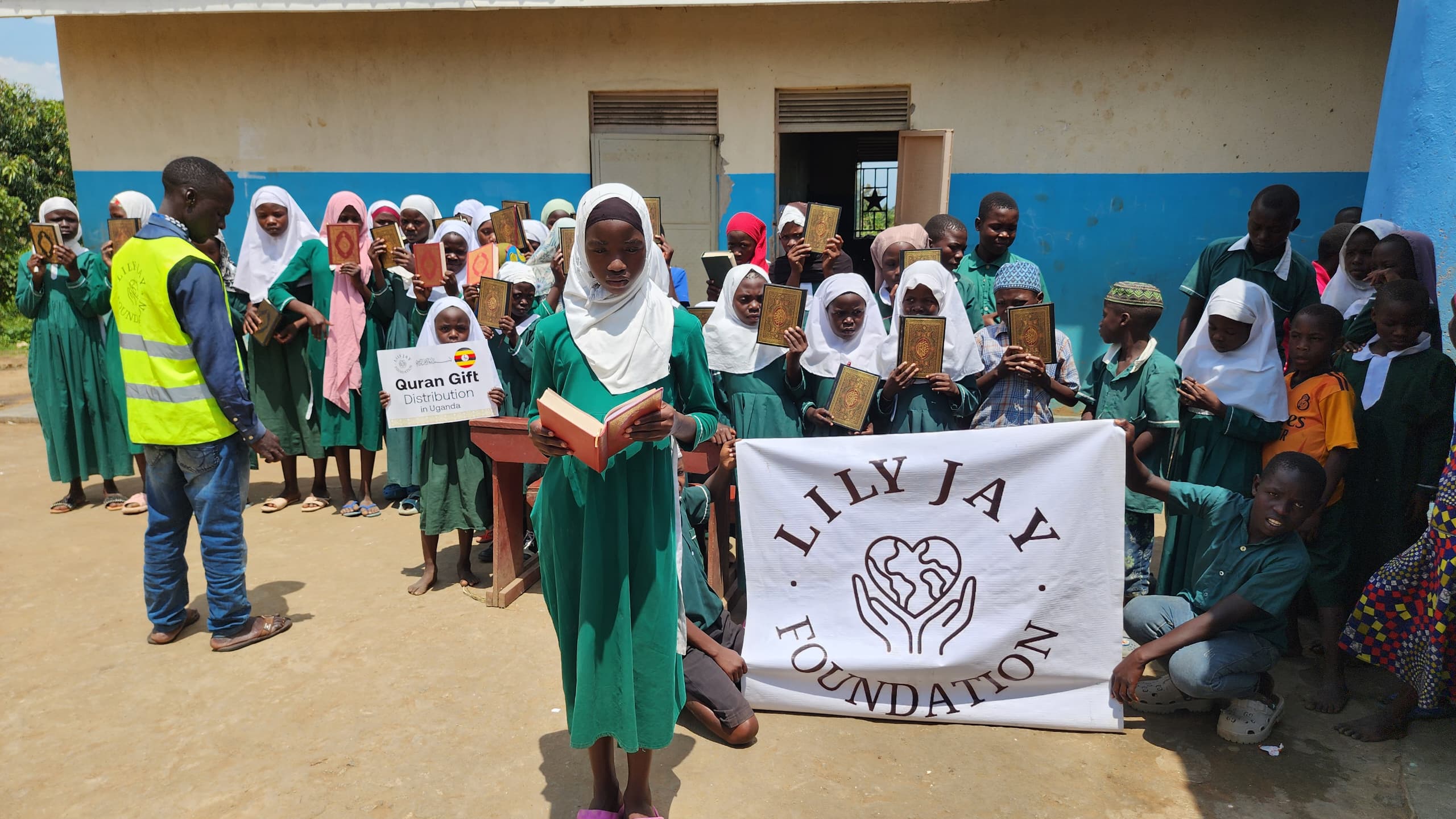 Quran Distribution in a Ugandan School