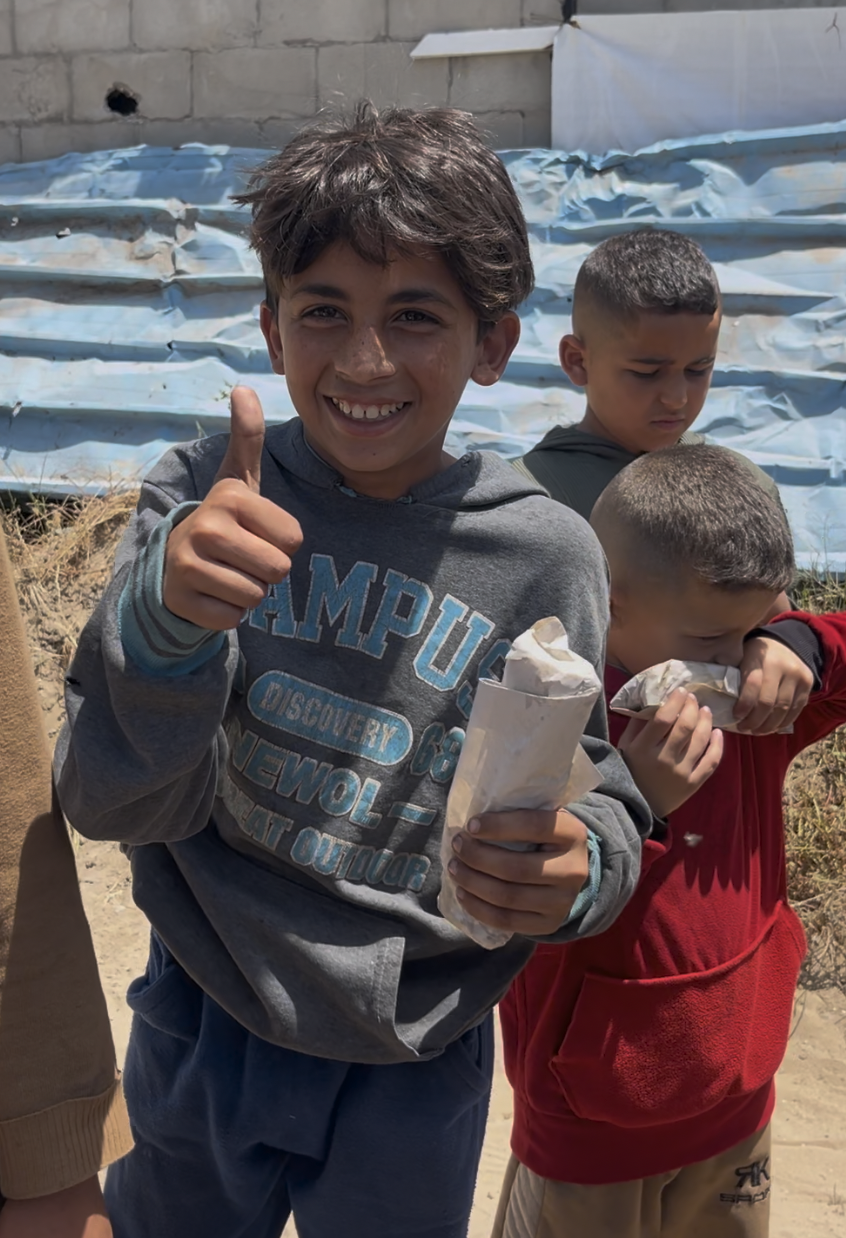 Children in Gaza Finally Eat Warm Meals as Food Aid Reaches Families in Need