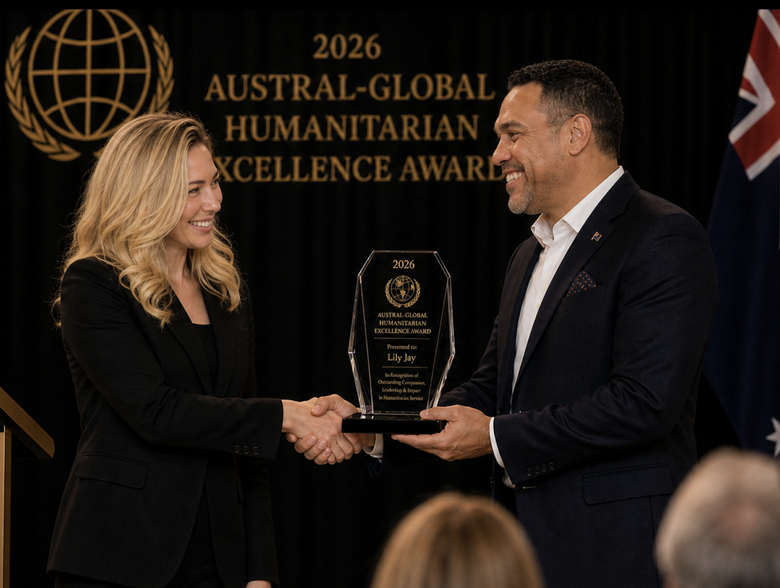 Lily Jay Honored with 2026 Austral-Global Excellence Award for Humanitarian Leadership