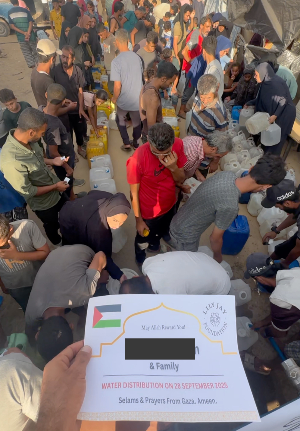 Thumbnail: Sponsor a Water Truck Aid in Gaza